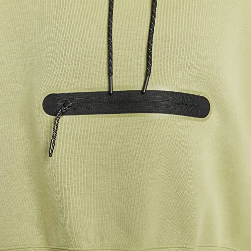 Nike Sportswear Tech Fleece Women's Over-Oversized Crop Pullover Hoodie, Alligator/Black, L REGULAR US4