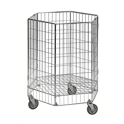 Gitterwagen Sammelbehälter 100 kg, LxBxH 700 x 700 x 900 mm, verzinkt
