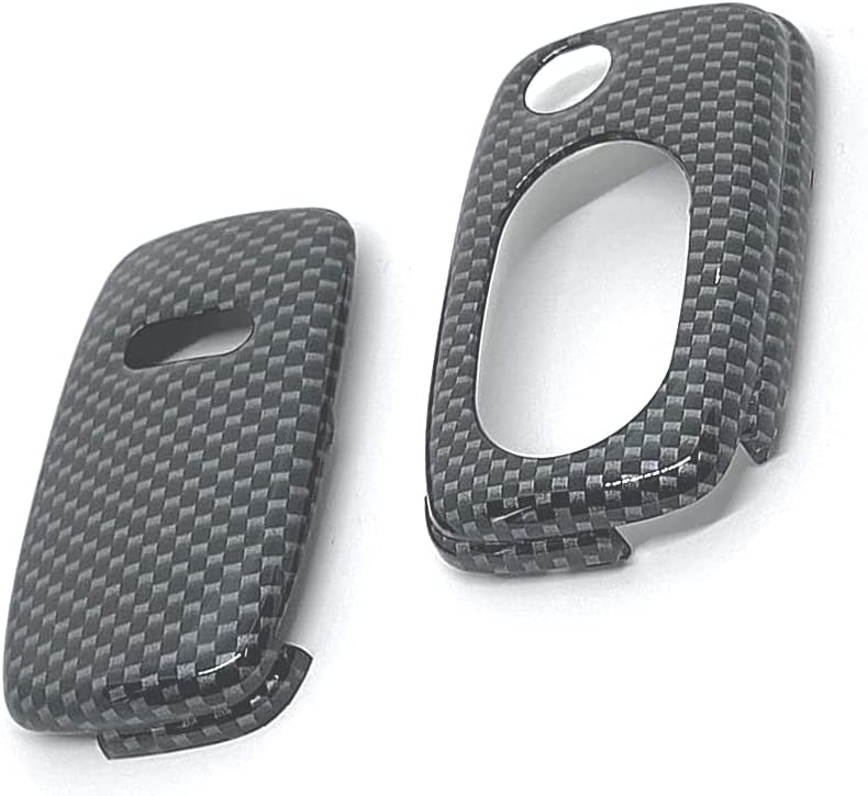 GHXSport Gloss Carbon Fiber Print Color Flip Key Remote Key Protection Case for Audi A3 8L / A4 B5 / A4 B6 / TT MK1 / A6 C5