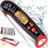 Digital Instant Read Meat Thermometer for Cooking Grilling, Kitchen Thermometer, Waterproof Food...