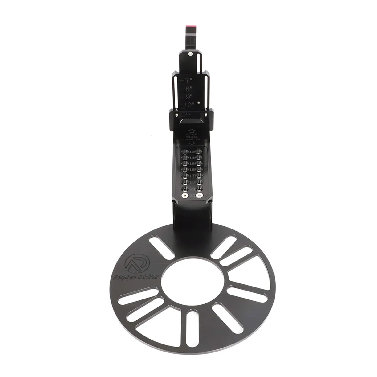 LoRier Herramienta Universal de compensación de ajuste de rueda de vehículo, medidor de medición de compensación de coche, herramienta for cubo de rueda, herramienta de medición de cubo de rueda autom