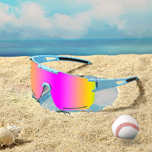 Louriy Sports Sunglasses Women Men Youth Baseball Cycling Driving Running Skiing Biking Outdoor Glasses Uv Protection Lens #TOP3