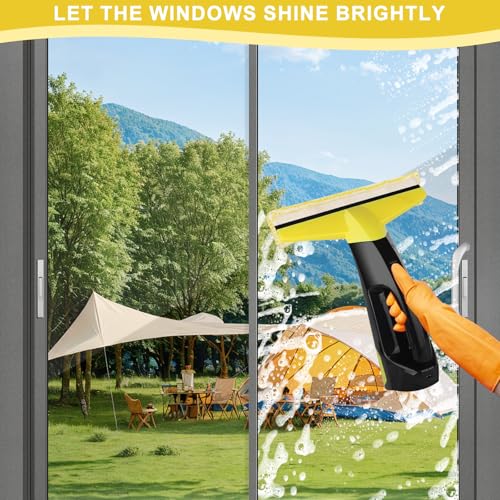 Yeria 4 Stück Mikrofaser Ersatztuchk,Geeignet für Kärcher Fensterreiniger Ersatzteile,Kärcher Fenstersauger Ersatzteile für Mikrofaser-Mop-Pads,Fensterwischer für Kärcher WV2 WV5 WV6 Plus Premium