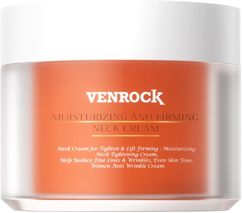 Venrock Moisturizing & Firming Neck Cream, Reduces Fine Lines