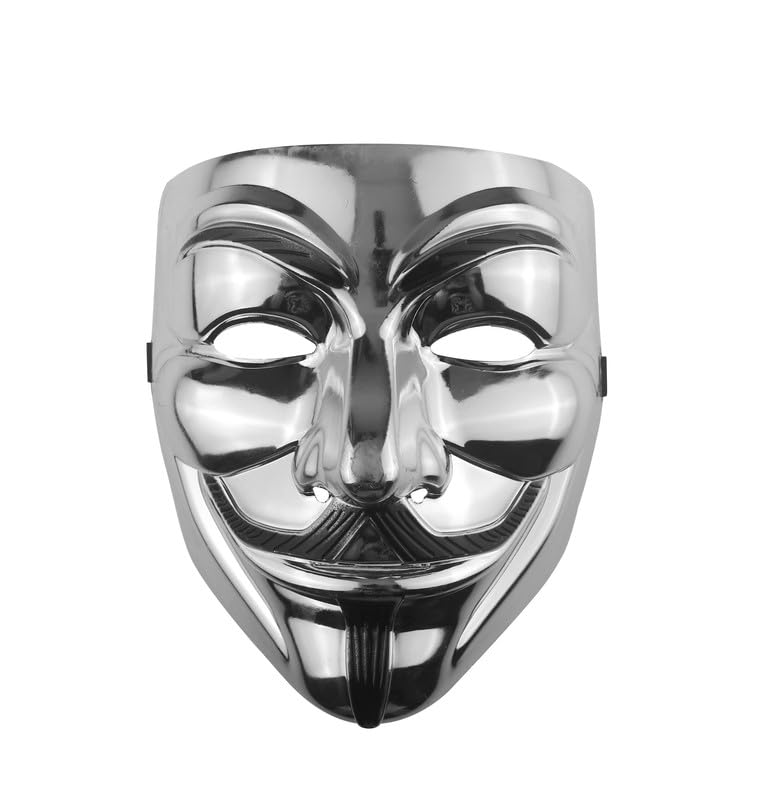 Udekit Hacker Anonymous Mask V For Vendetta Mask For Kids Women Men Halloween Party Costume Cosplay — image 1