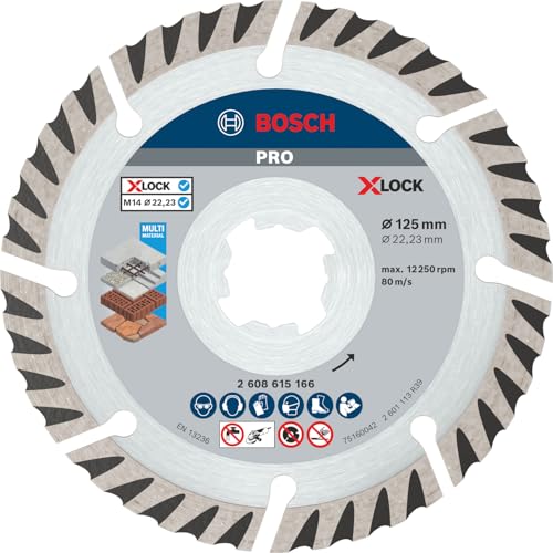 Bosch 2x Disque à tronçonnage diamant PRO Multi Material, X-Lock