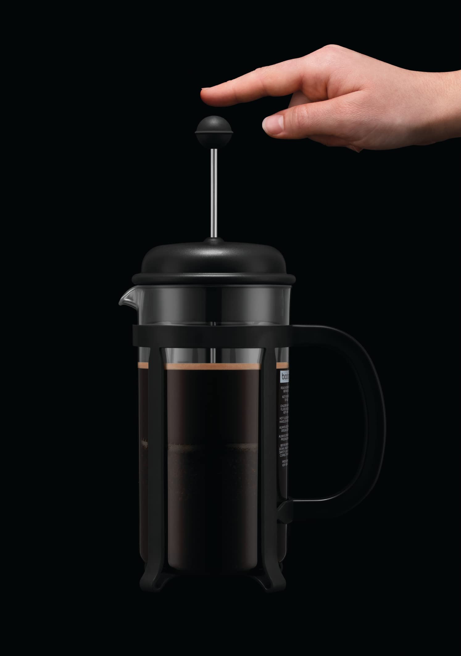 BODUM JAVA Plastikowy ekspres do kawy, oprawka i pokrywka, 8 filiżanek, 1,0 l, w SAN