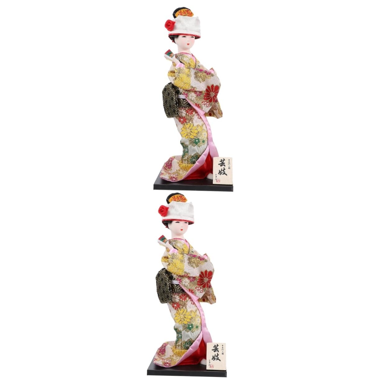 Figurine Statue Asiatique Geisha Kimono Nishi Maiko décorative pour collectionneur
