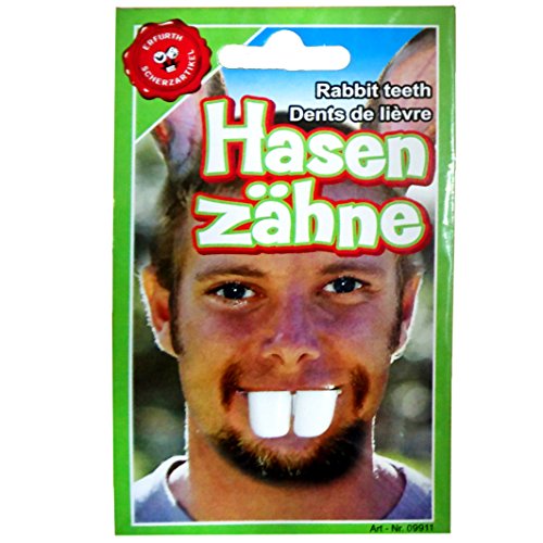 Unbekannt Hasenzähne weiß Plastik Spaßartikel Ostern Bunny Hase Fasching Karneval