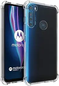 Capa Capinha Com Bordas Anti Impacto Para Moto One Fusion Tela de 6,5 Polegadas (Bluepink)