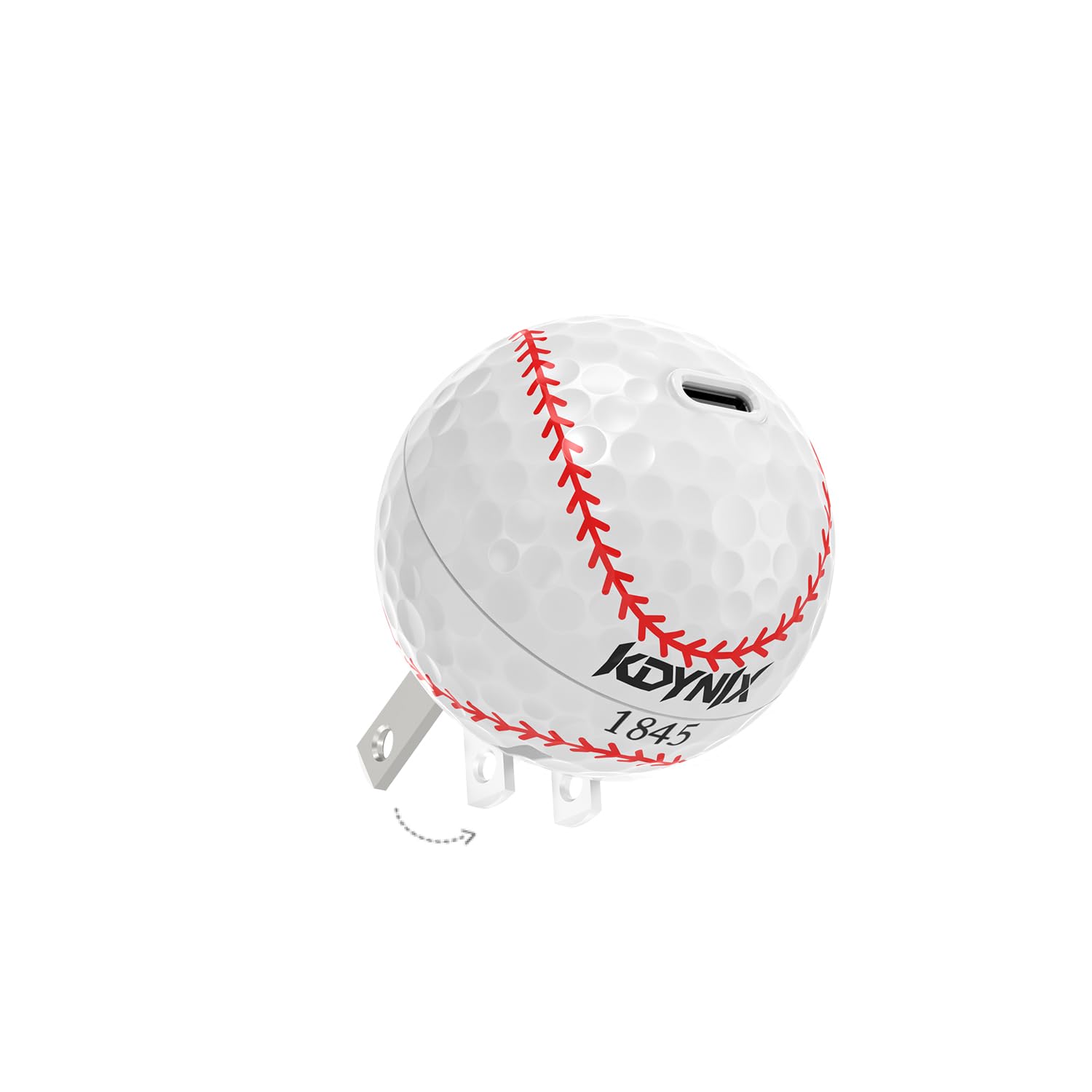 Bloque de carga USB C de 20 W, cargador de pared creativo de pelota de golf tipo C, adaptador de corriente GaN III con certificación UL, carga rápida para iPhone 16/15 Series, Galaxy, Google Pixel