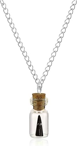 Aishgjia Ghost in A Bottle Pendant Necklace Glow In The Dark Ghost Necklace The 