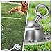 Parliky Rotating Stainless Steel Dog Stake with Swivel Base Large Dog Anchor for Secure Outdoor Tie-Out Portable Ground Spike for Camping and Training Heavy Duty Fixing Pile