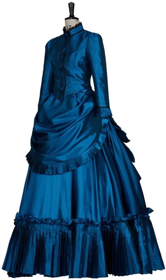 Ghosts Hetty Cosplay Costume Dress Vintage Victorian Bustle Dress Civil War Southern Belle Ball Gown - Image 2