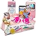 Origami Foldable Kids Travel Tray - Pink - Bonus Activity Side Pockets for Entertainment or Toys Travel Organizer for Toddler, Portable Kids Waterproof, Baby Play Space and Snack Desk