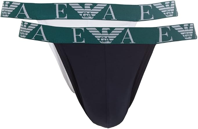 Amazon | Emporio Armani メンズ 2パック ジョックストラップ