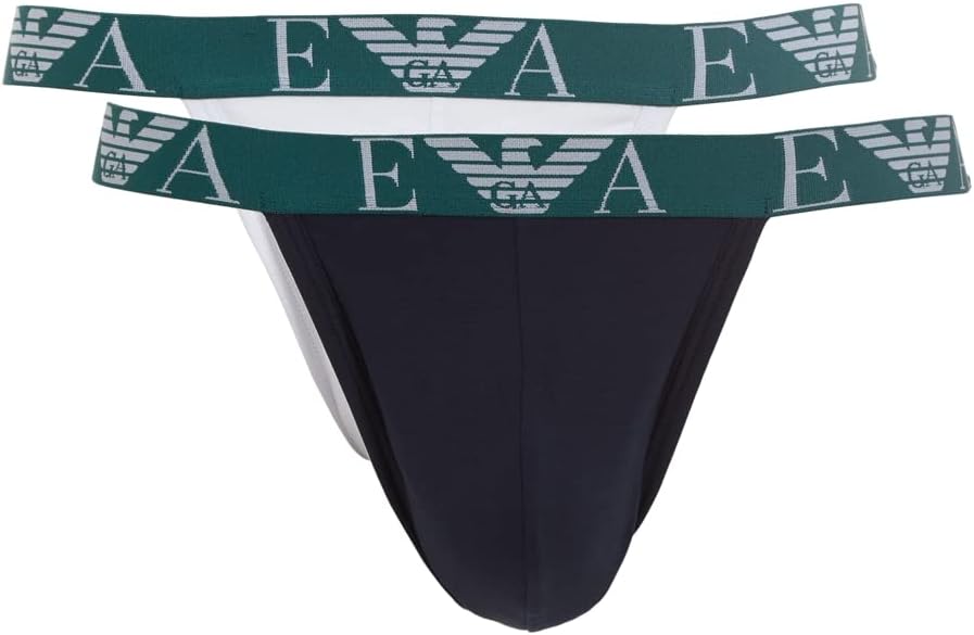 Amazon | Emporio Armani メンズ 2パック ジョックストラップ
