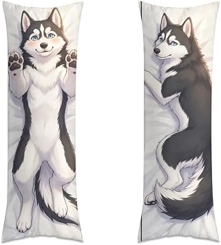 Furry Husky Dakimakura Anime Body Pillow Cover 20x60IN