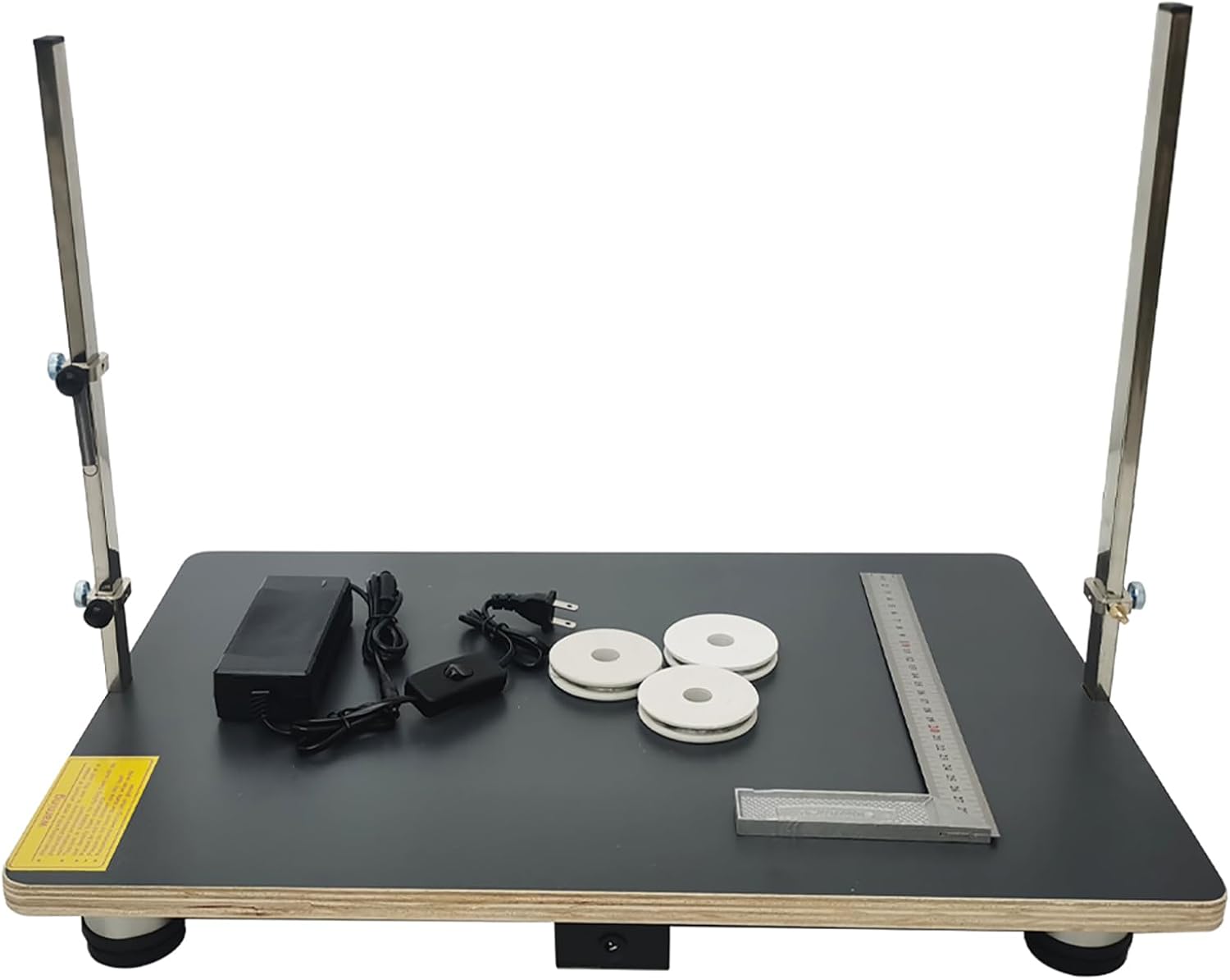 Transverse Foam Cutting Machine Hot Wire Foam Cutter with 15x22.8inch/38 * 58cm Black Table for Foams Sponge Pearl Cotton KT Board 110V 72W