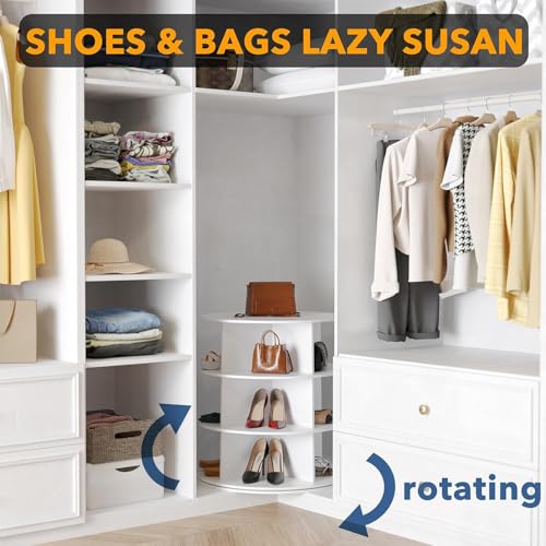 Image of The Artment 3- TierTwist Rotating Organizer Tower | 360 Swivel Multi-Purpose Storage Rack for Shoes, Makeup, Skincare, Pantry Items | Shoes Rack | Space-Saving Organizer for Home & Office