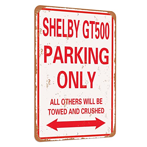 TCHPAX 12X8 - SBY G500 Parking only vintage look funny mental tin sign-inches-Aluminum