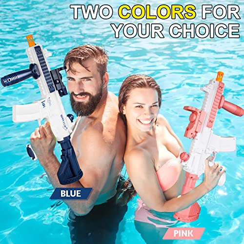 Electric Water Guns M4, Automatic Squirt Guns For Kids 12 Ages Over, Powerful Water Gun Up To 32Ft, Water Pistol Summer Toy For Outdoor Pool Water Fighting, Blue #TOP3