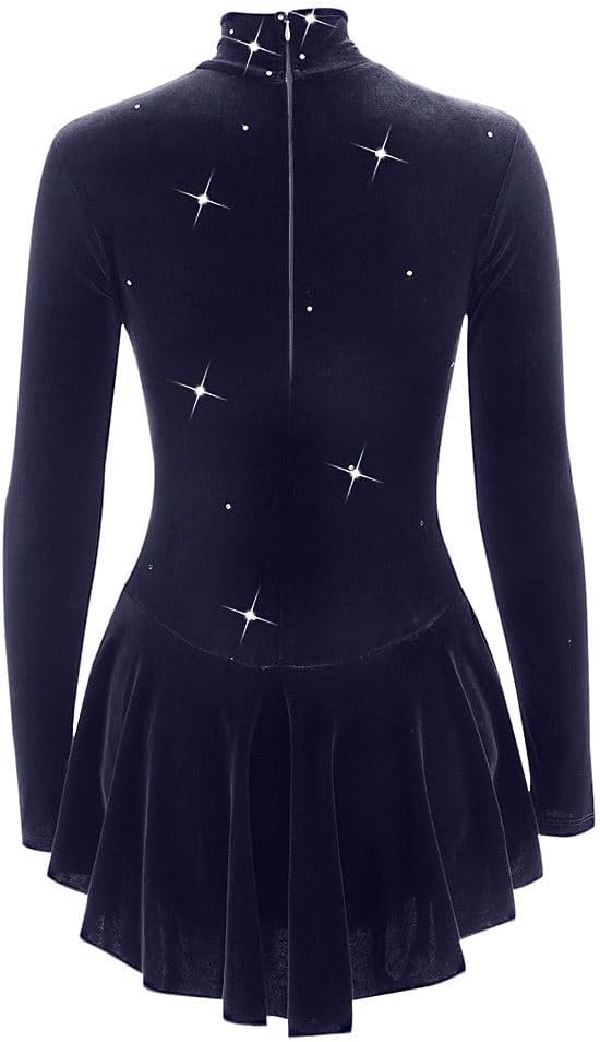 Figure Skating Dress Women's/Girls' Ice Skating Dress Velvet Training Skating Wear Breathable