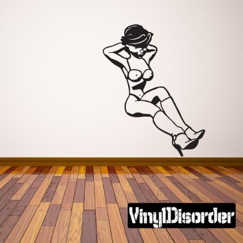 Amazon.com: Pin Up Girl Stripper Wall Decal - Vinyl Decal - Car Decal ...