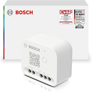 Bosch Smart Home Relais Schalter, zur digitalen Steuerung von elektronischen Geräten und Beleuchtung, kompatibel mit Amazon Alexa, Google Assistant und Apple HomeKit