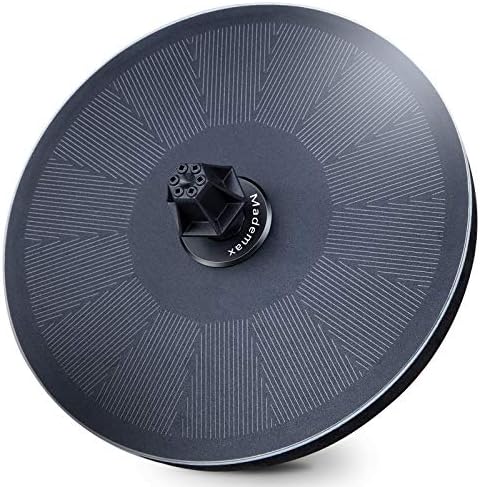 Mademax Solar Fountain, Upgraded 2.2W Solar Bird Bath Fountain with 4 Easy Install Nozzle and Fixer, Solar Powered Fountain Pump for Bird Bath, Garden, Pond, Pool, Fish Tank, Outdoor