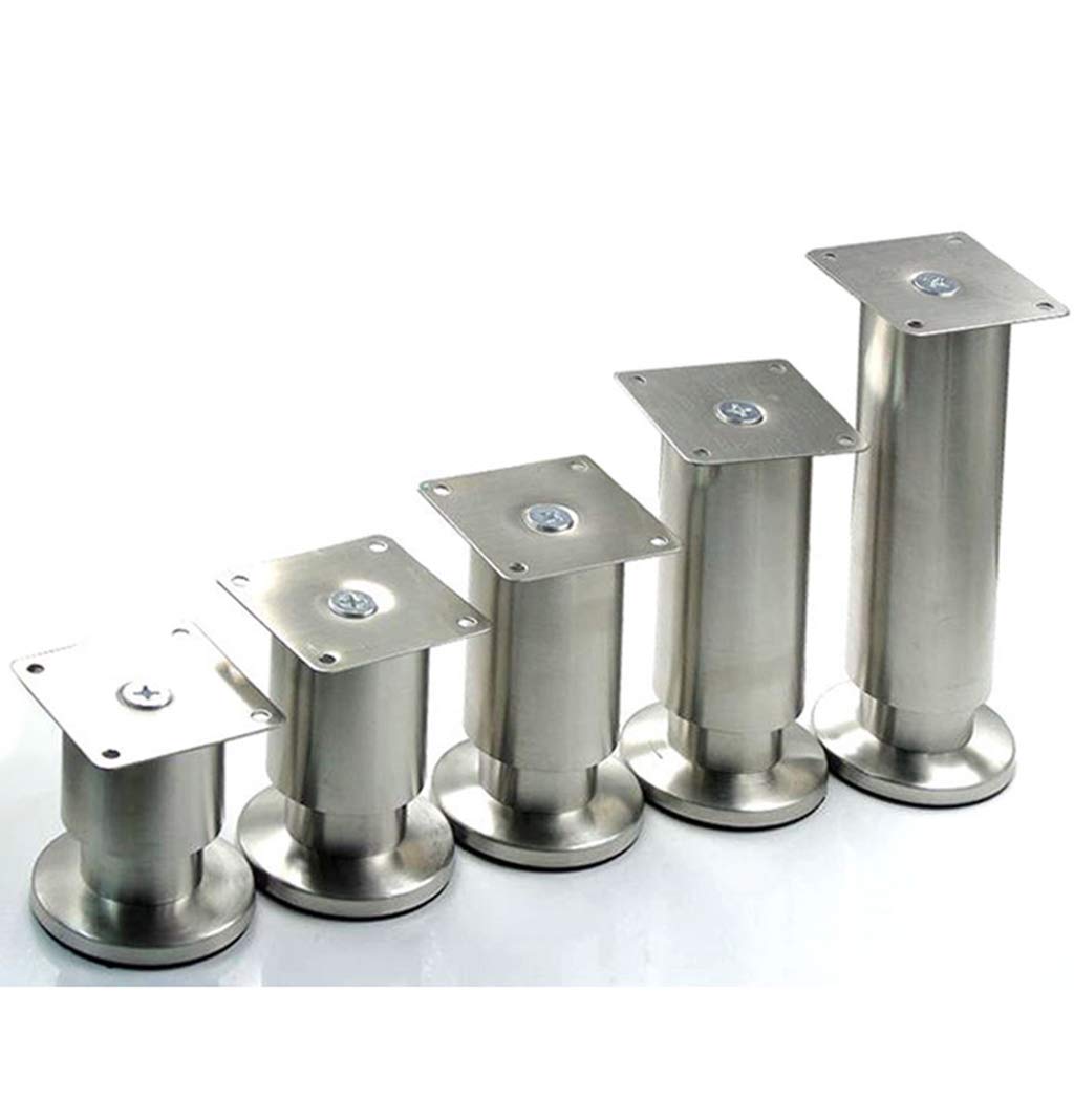 Gambe per mobili in Acciaio Inossidabile, Set di 4 Piedini Resistenti per divani, tavoli e mobili TV per Una Maggiore stabilità ed Equilibrio, Accessori Hardware per tavoli da tè Multiuso