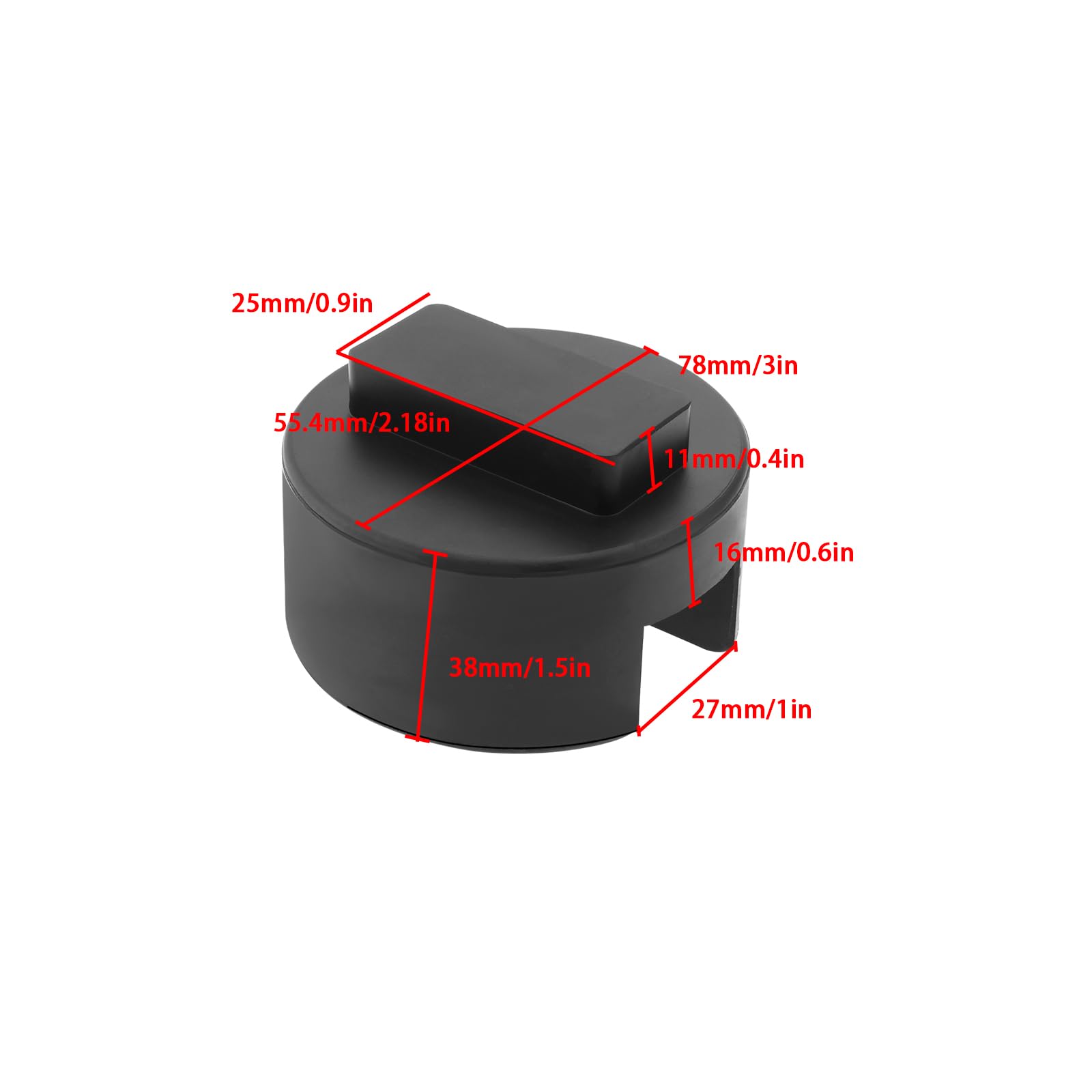 Set 2 Tamponi Gomma Adattatore Cavalletto Cric Auto Compatibile BMW Mini 2-3 Tonnellate