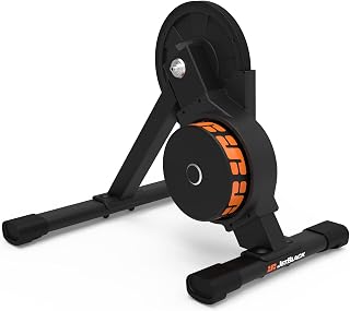 JetBlack Volt V2 Smart Bike Trainer for Indoor Riding - Compatible with ZWIFT and Other Training Apps. Home Cycling Resistance Trainers for Mountain Bike or Road Bike. 11 Speed Cassette Included.