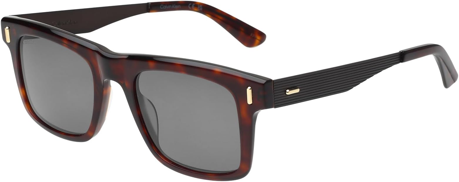 |Brown Full Frame Square Sunglasses|100% UV Protected (Uv 400) Grey Lens|Men's & Women's|Small|CK 22511 220 51 S, Grey, 51