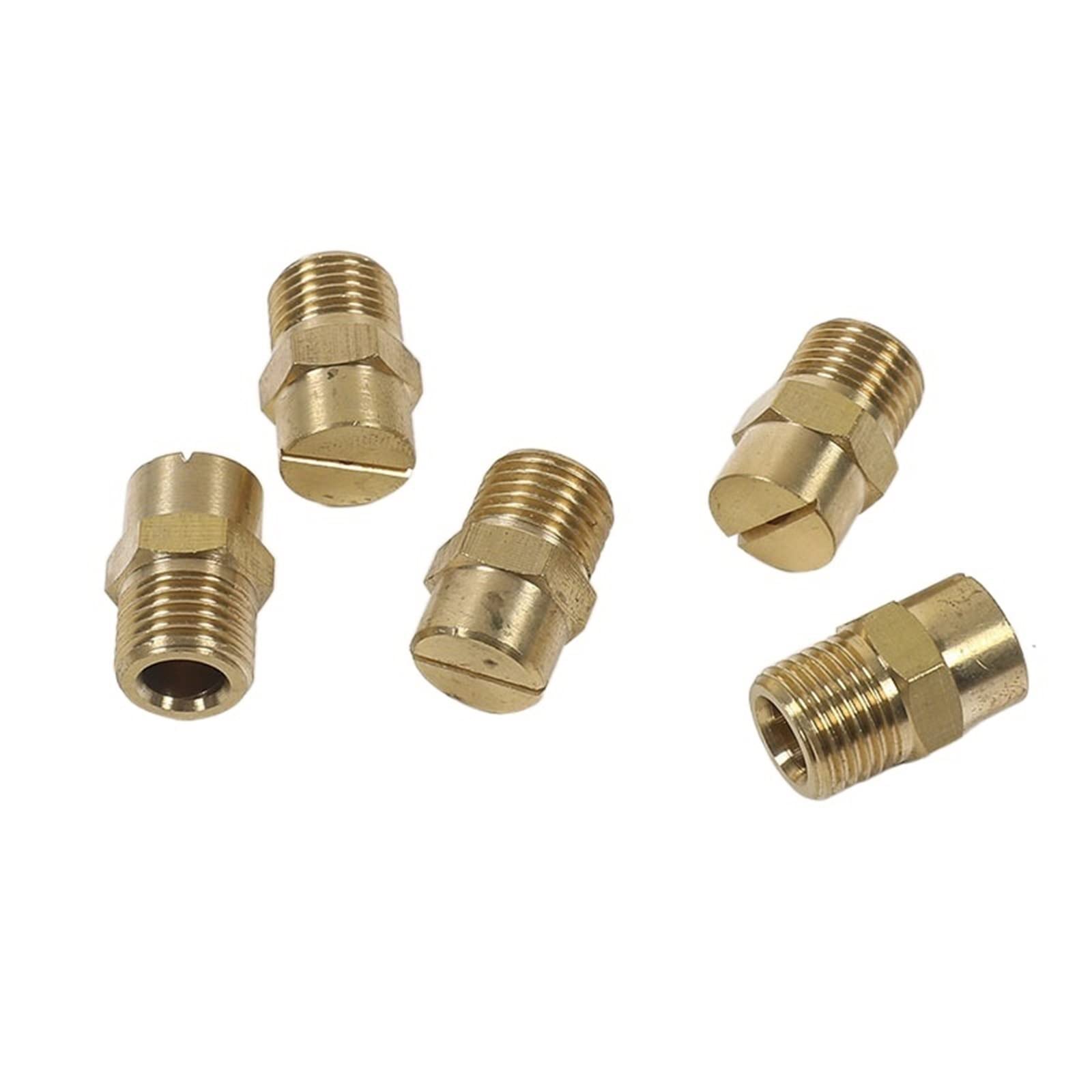 1/2 Pouce Fente Cuivre Micro Arroseur Pelouse Arroseur Ventilateur Arroseur Jardin Atomisation Refroidissement Buse De Pulvérisation Arroseur Buse D'atomisation (Size : 5PC) ()
