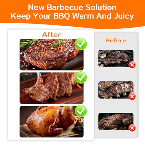 Manta para Descanso de Carne BBQ 21.5"x15"x7" Negro miniatura 3