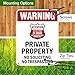 Warning Attention This Area Under 24 Hour LiveNo Soliciting No Trespassing Sign, 18x24 Inches, 55 mil thick HDPS (high density polystyrene), Made in USA by My Sign Center