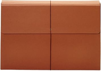 Globe-Weis/Pendaflex Tabloid Wallet File, 12 x 18 Inches, 3.5-Inch Expansion, Elastic Closure, Brown (B1060E)