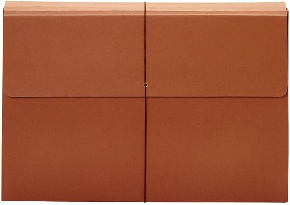 Globe-Weis/Pendaflex Tabloid Wallet File, 12 x 18 Inches, 3.5-Inch Expansion, Elastic Closure, Brown (B1060E)