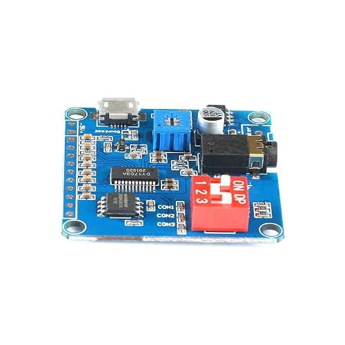 JESSINIE DY-SV8F Voice Playback Module MP3 Player Music Board One on One Trigger Serial Adapter Control Playback Module Micro USB UART I/O Voice Broadcast Function Amplifier Board - Thumbnail 3