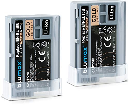 Blumax Gold Edition - 2 batterie sostitutive Nikon...