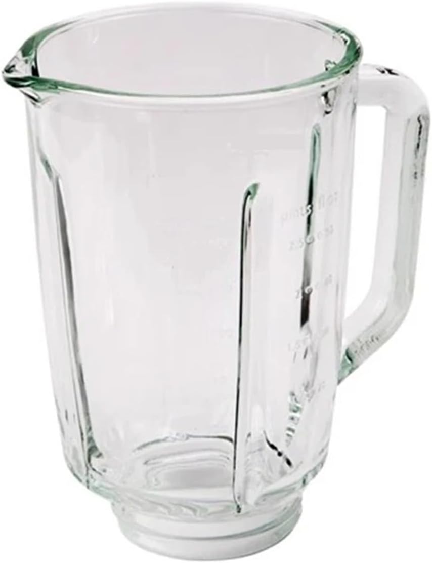 ALturn Blender Jar Glass Cup are，Compatible for HR2095 HR2093 HR2096 HR2195 HR2196， Mixer Spare Parts Replacement