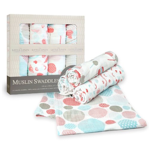 Little Linen Company Muslin Swaddle Candy Baby