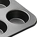 Choppie Muffin Tin, Premium Quality Tinplate Nonstick Muffin Pan 6 Cup, Perfect Result Mini Cupcake Pan 2-Pack, Metallic Professional Small Muffin Tins, Durable Standard Mini Muffin Pan Quick Release