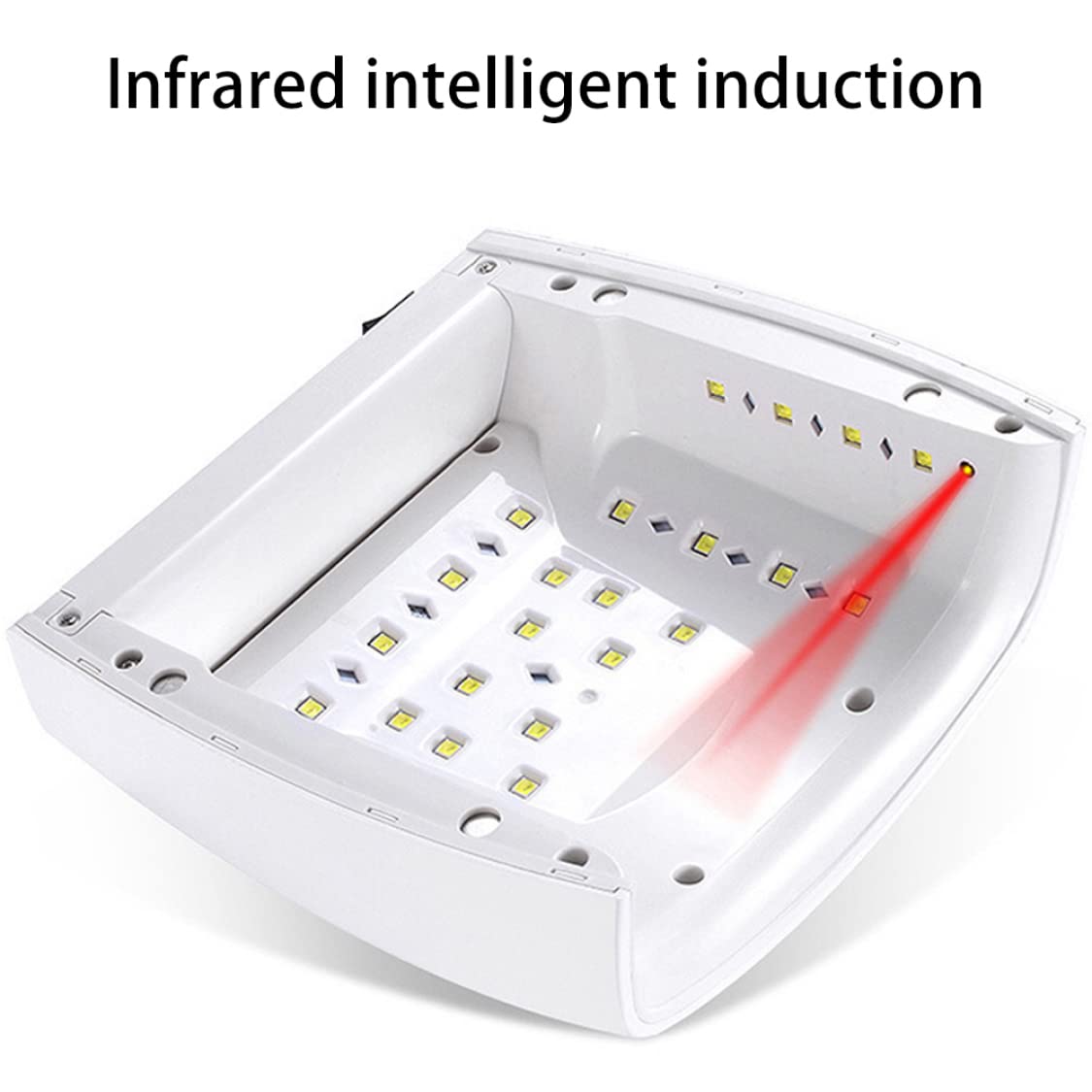 UV LED Nail Lamp 48W 30 LEDs Cordless Nail Dryer Rechargeable Gel Polish Curing Light White Beauty Accessory