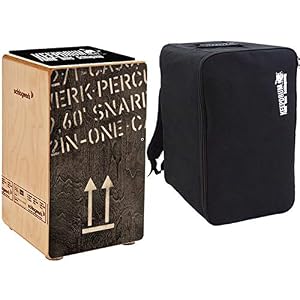 Schlagwerk CP404 BLK Cajon + keepdrum Rucksack-Tasche + Sitzpad
