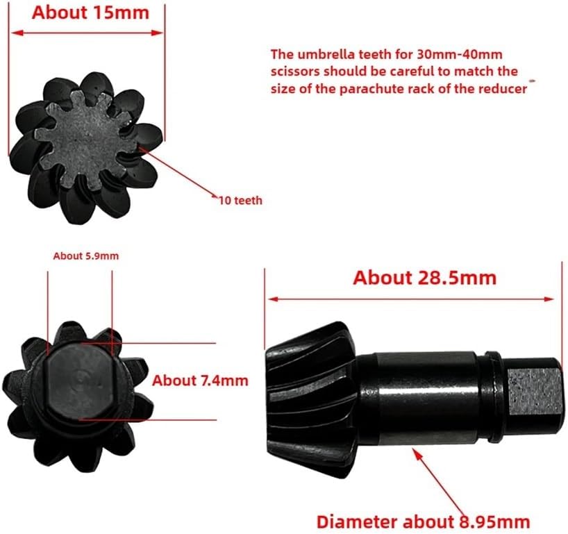 Compatible with Electric Shears Repair Parts Umbrella Teeth, Large Disc Teeth 36 Teeth, Disc Teeth, Bearings, Repair parts(Small Umbrella Teeth)
