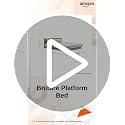 Image of Bniture Modern Low Height King Size Bed Without Storage | Engineered Wood Platform Bed Headboard | Bed King Size Wooden Cot Double Bed for Bedroom 3 Year Warranty (Frosty White & Giant Wood)
