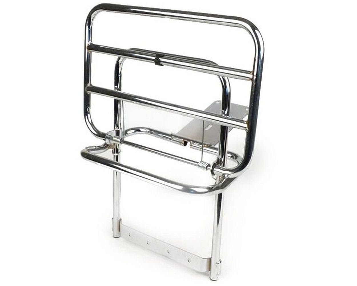 Gepäckträger klappbar hinten Chrom kompatibel Vespa PX80 PX125 PX150 PX200 LML Star Stella DLX