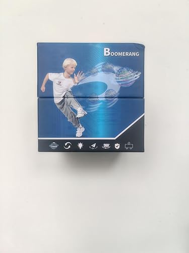 Miniatura 8 de Juguete de bola de orbe volador, juguetes de bola flotante Boomerang controlados a mano, Fidget Flying Spinner con luces mágicas, mini drone Cool